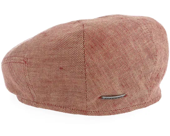 Linen Hawaiian Sunset Flat Cap