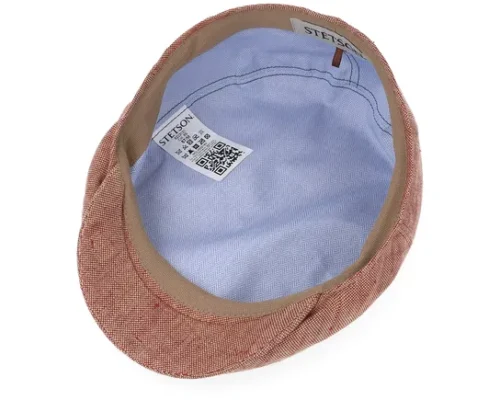 Linen Hawaiian Sunset Flat Cap