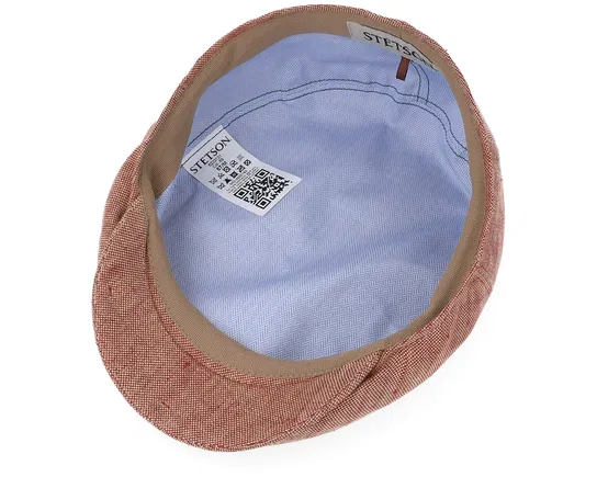 Linen Hawaiian Sunset Flat Cap