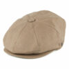 Linen Newsboy Cap - Camel