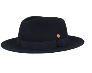 Mathis Swallow Black Fedora Hat