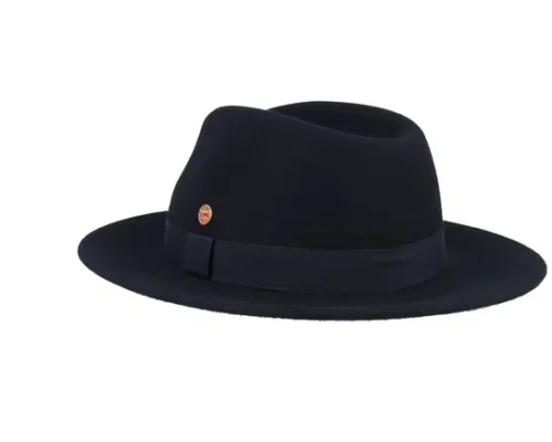 Mathis Swallow Black Fedora Hat