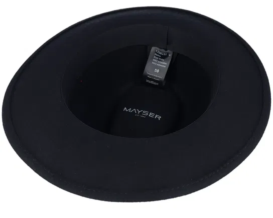 Mathis Swallow Black Fedora Hat