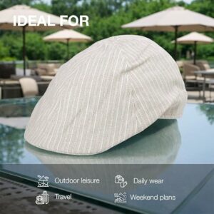 Men Cotton Linen Soft Casual Flat Cap