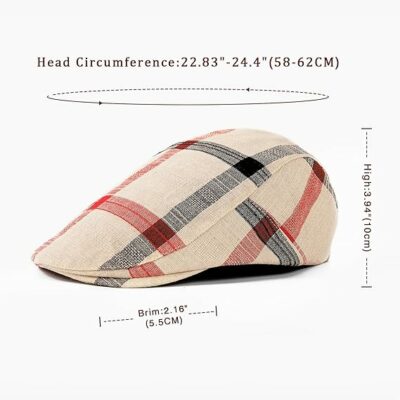 Men Fashion Print Ivy Flat Cap