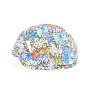 Multicolor Cotton Flat Cap