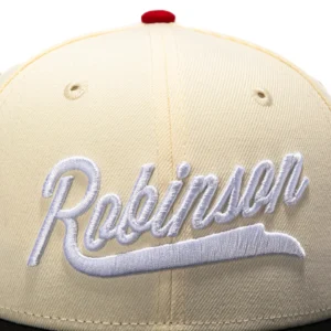NEW ERA 59FIFTY BROOKLYN DODGERS JACKIE ROBINSON 42 PATCH SCRIPT HAT