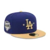 NEW ERA 59FIFTY LOS ANGELES DODGERS 2025 WORLD SERIES PATCH GOLD HAT