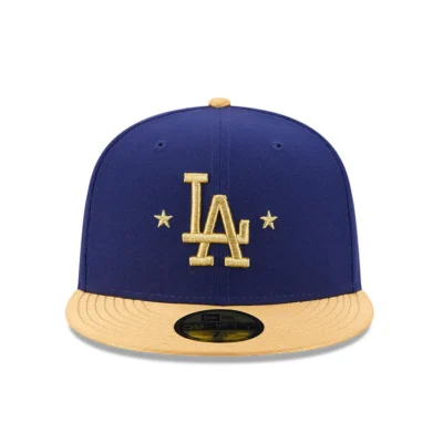 NEW ERA 59FIFTY LOS ANGELES DODGERS 2025 WORLD SERIES PATCH GOLD HAT