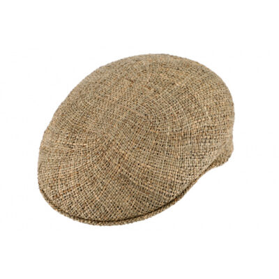 Natural Straw Flat Cap