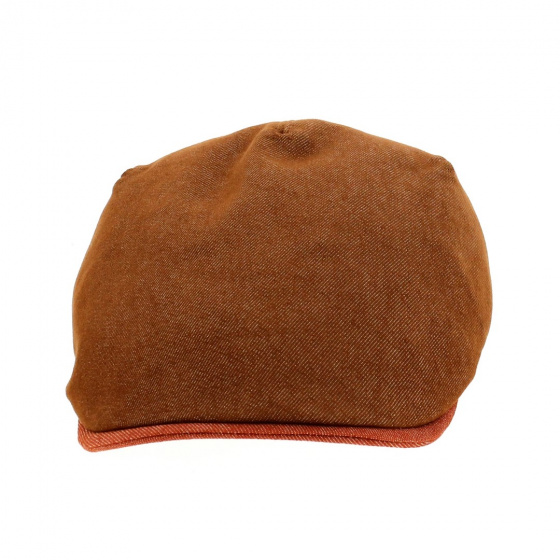 Rust Cotton Flat Cap