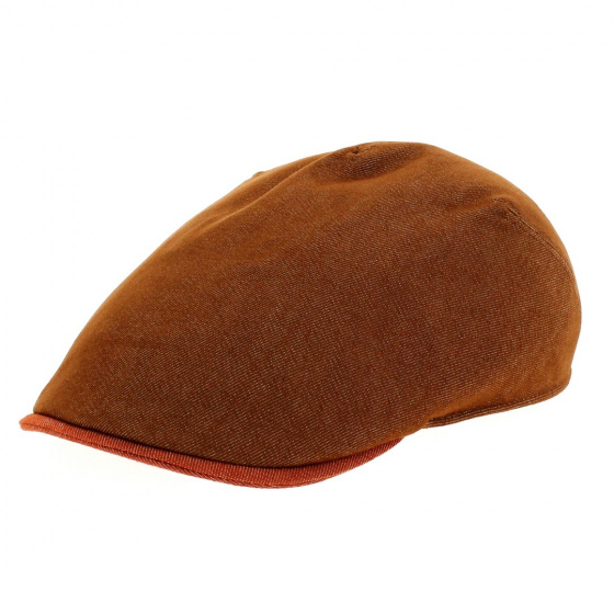 Rust Cotton Flat Cap