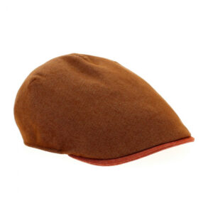 Rust Cotton Flat Cap