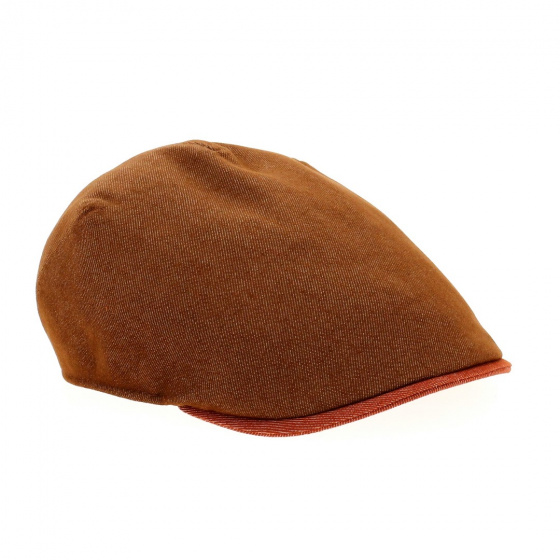 Rust Cotton Flat Cap