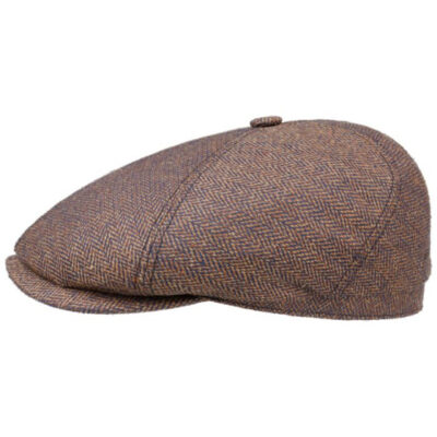 Rust silk summer Newsboy Cap
