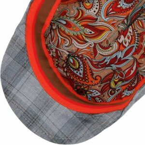Silk Linen Multicolored Flat Cap