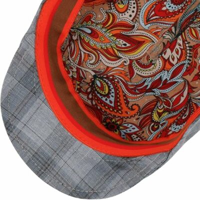 Silk Linen Multicolored Flat Cap