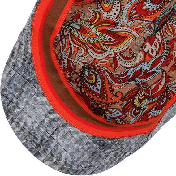 Silk Linen Multicolored Flat Cap