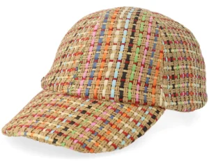Straw Fabric Baseballcap SandOrange Dad Cap