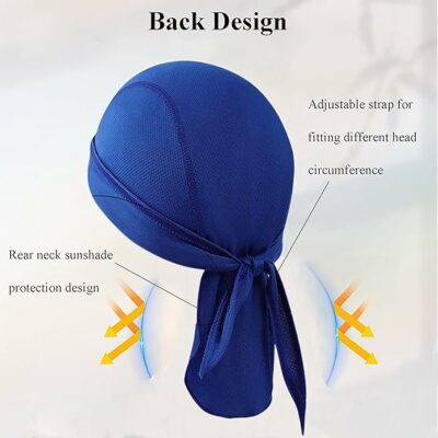 Sweat Wicking Dew Rag Breathable Bandana for Men Women