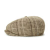 Taupe & Brown Brood Newsboy Cap