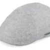 Texas Linen Light Grey Flat Cap
