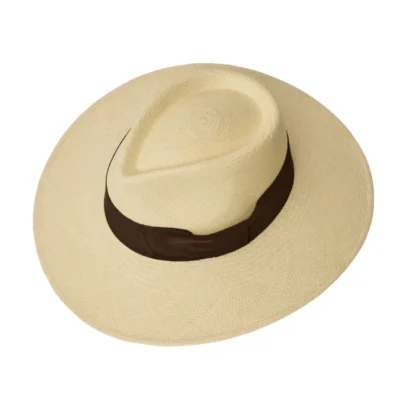 Vita Natural Panama Hat - Chocolate Band