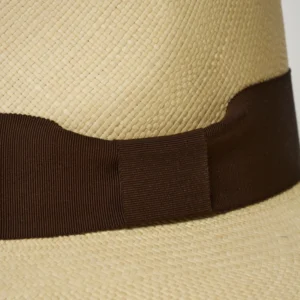 Vita Natural Panama Hat - Chocolate Band