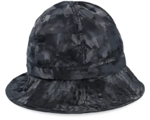 Water-resistant Black Cloche Hat