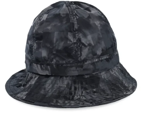 Water-resistant Black Cloche Hat