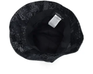Water-resistant Black Cloche Hat