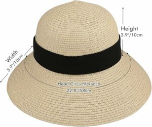 Wide Brim Foldable Straw Sun Hat