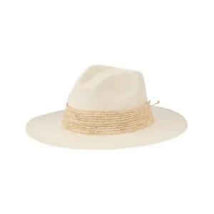 Wide Brim Panama Hat - BleachNatural