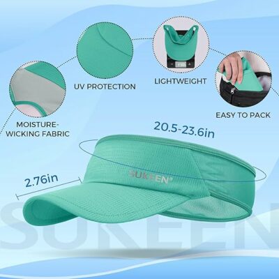Women Lightweight Packable Visor Cap