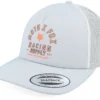 Womens Local Racer Light Grey Trucker