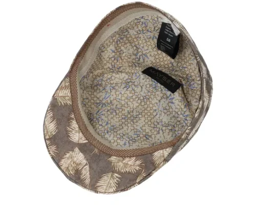 Paddy Plant Leaf Taupe Flat Cap