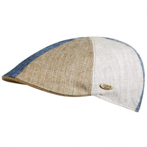 Beige patchwork Flat Cap