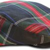 Black Stewart Cotton Flat Cap