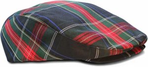 Black Stewart Cotton Flat Cap