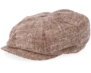 Branson Boucle Brown Flat Cap