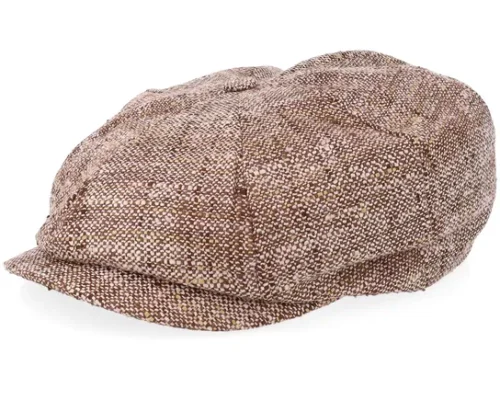 Branson Boucle Brown Flat Cap