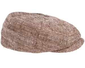 Branson Boucle Brown Flat Cap