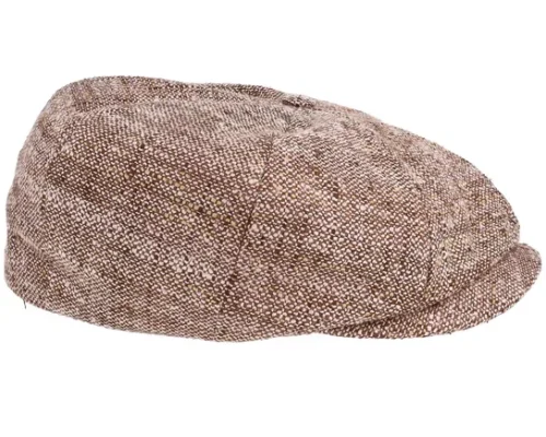 Branson Boucle Brown Flat Cap