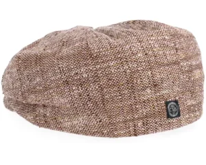 Branson Boucle Brown Flat Cap