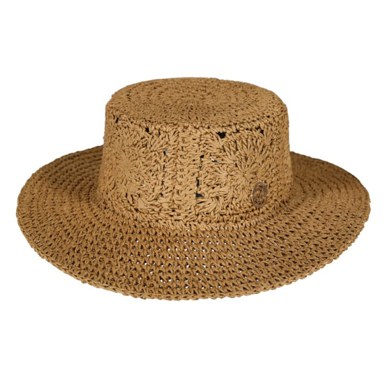 Brown Paper Straw Traveller Hat