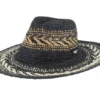 Caledona Hat Black Straw Hat
