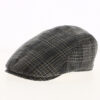 Checkered Cotton Grey Beige Flat CapCheckered Cotton Grey Beige Flat Cap