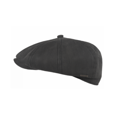 Cotton Newsboy Cap - Brown