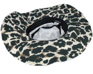 Cotton Fabric Floppy NutriaBlack Sunhat