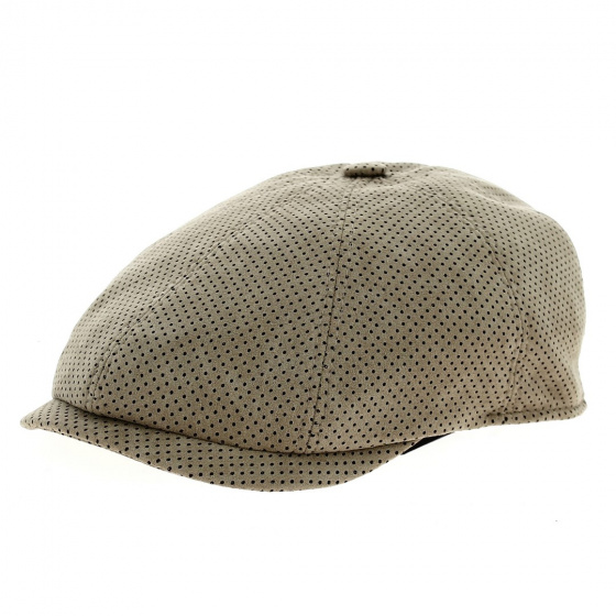 Domed Flat Cap Berretto Galles Beige